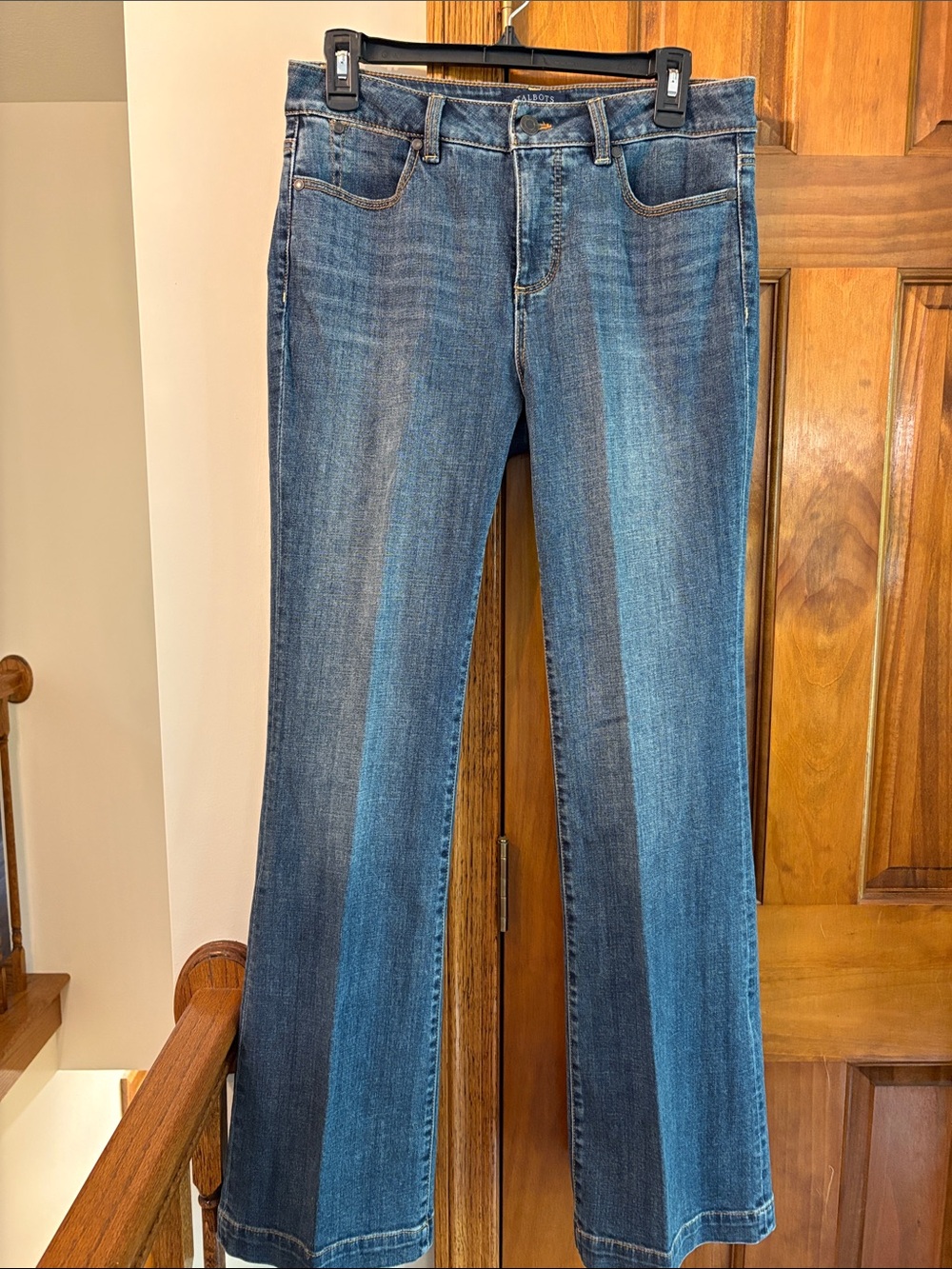 Talbots Simply Flattering 5 Pocket Wide Leg Jeans